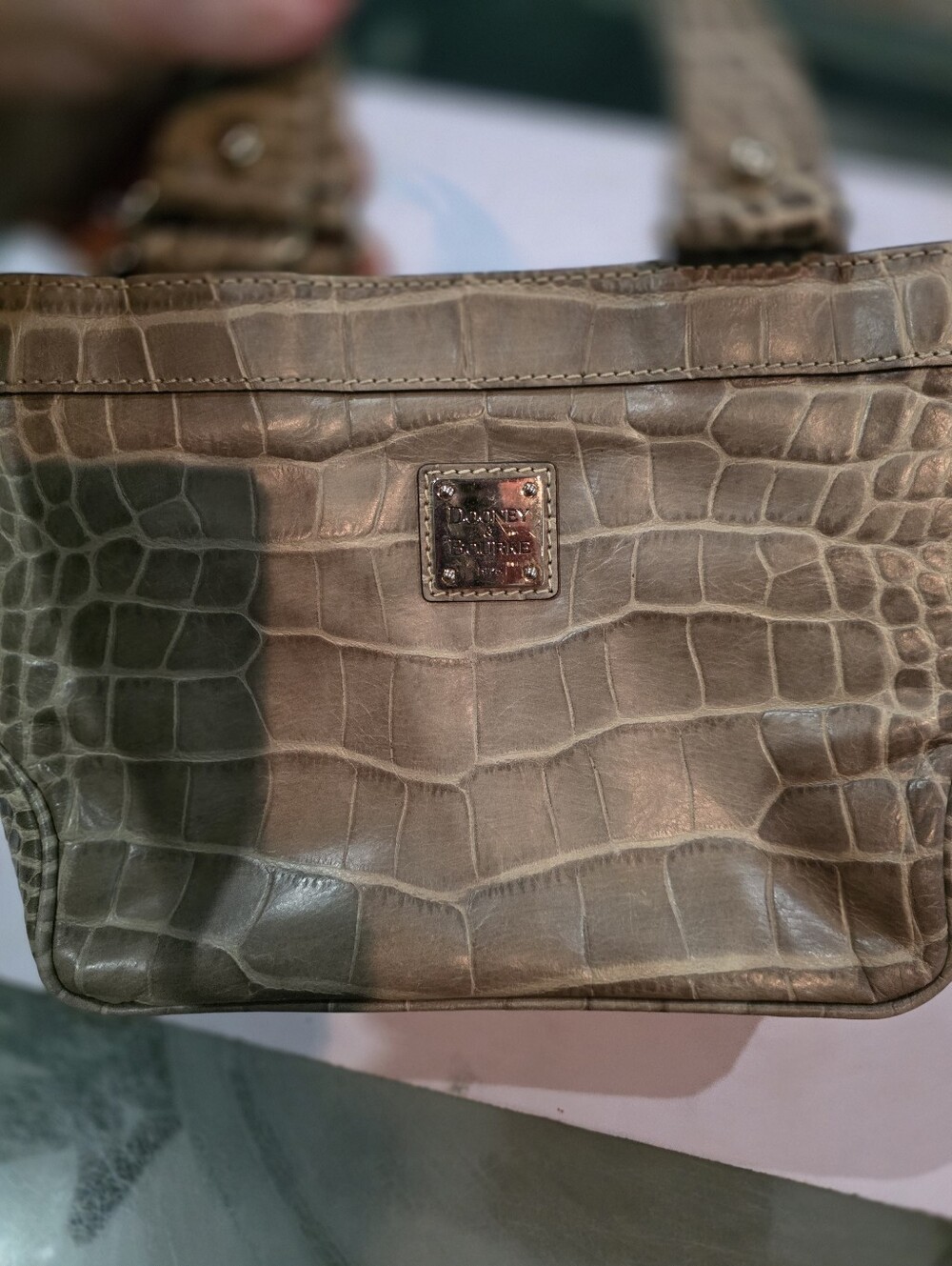 Dooney & Bourke Croc-Embossed Shoulder Bag